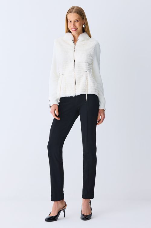 Calça Firenze Black Botão Fume