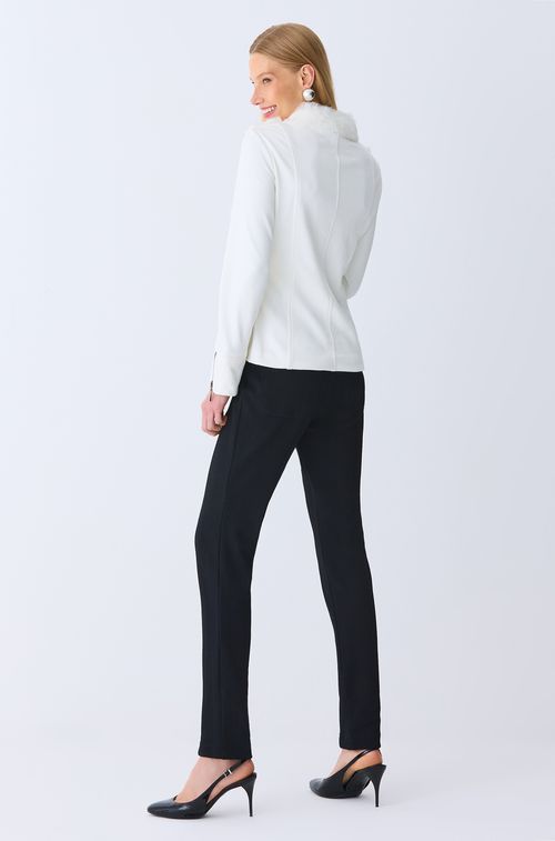 Calça Firenze Black Botão Fume