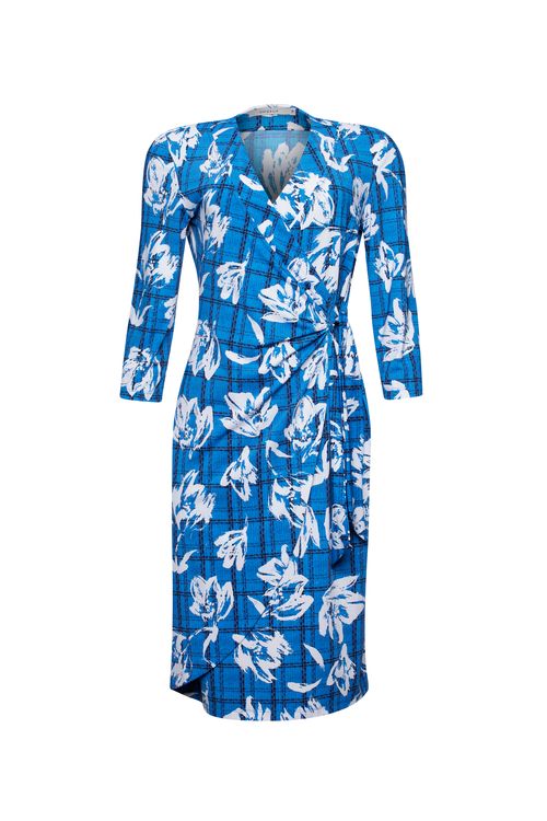 Vestido Wrap Carbone com Flowers