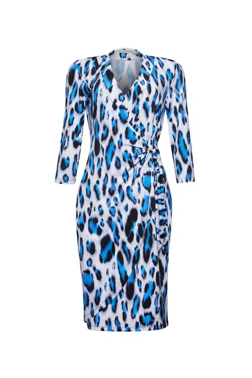 Vestido Wrap Tiger Carbono