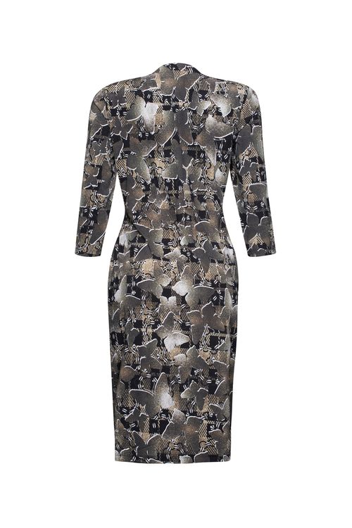 Vestido Wrap Militar com Butter