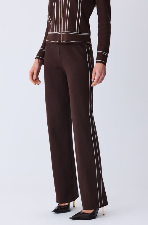 Calça Tricot Brown com Off