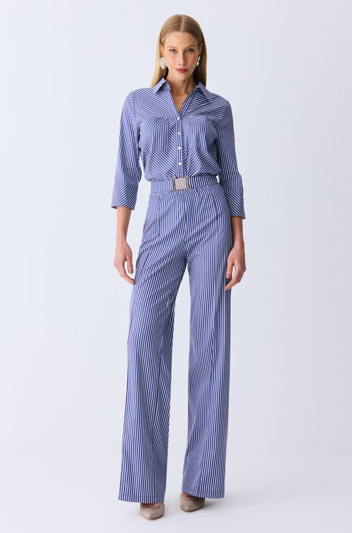 Calça Viena Blue e White