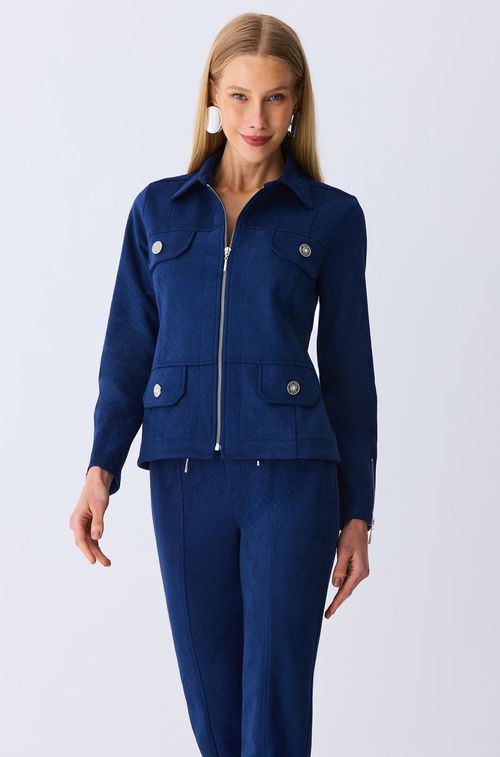 Jaqueta Chevron Navy