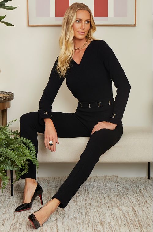 Calça Paris Black Cós Gold