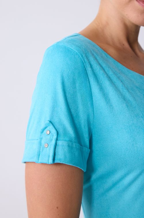 Blusa Chamois Turquoise