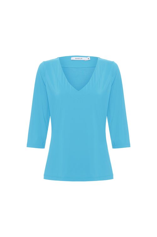 Blusa Basic Blue Sky com Manga