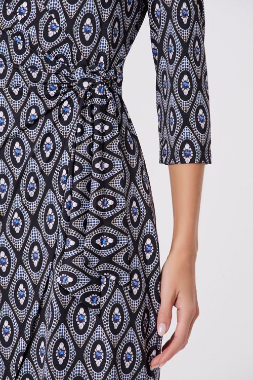 Vestido Wrap Marrocos com Joias