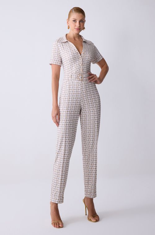 Calça Tweed Avelã