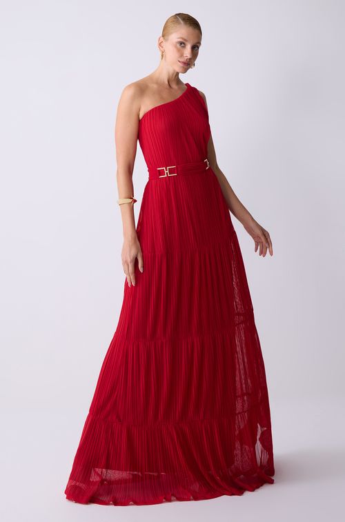 Vestido Plisse Red