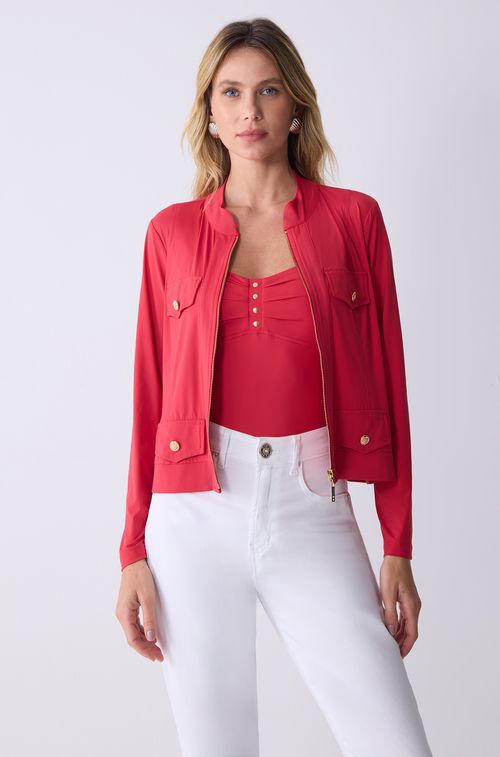 Jaqueta Red Botoes Gold