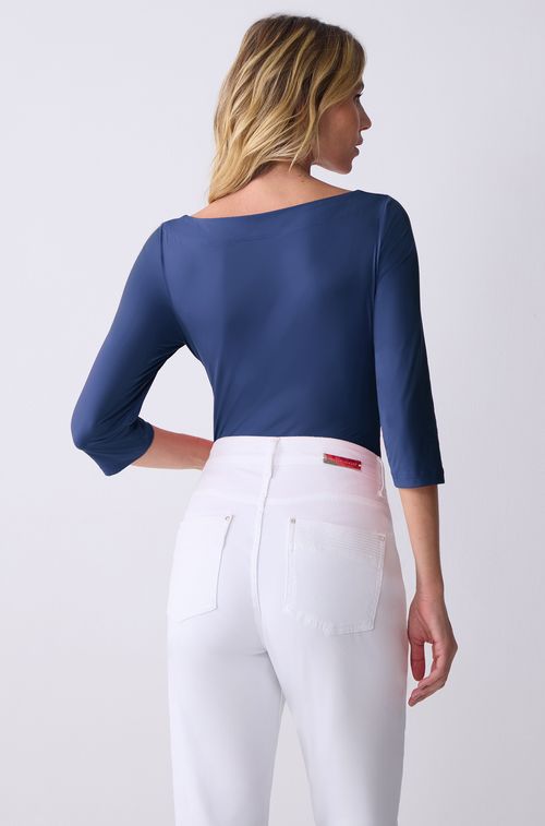 Blusa Navy Ilhos Fume