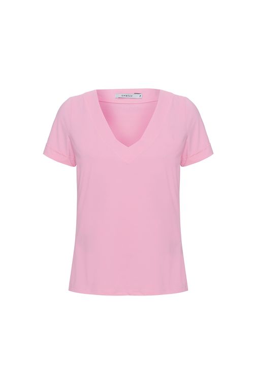 Blusa Basic Rose com Gold