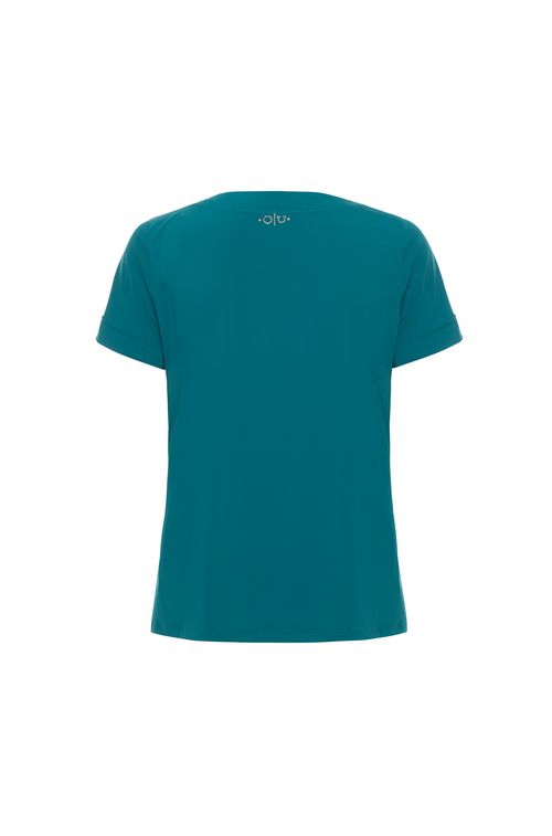 Blusa Basic Dark Green Gold