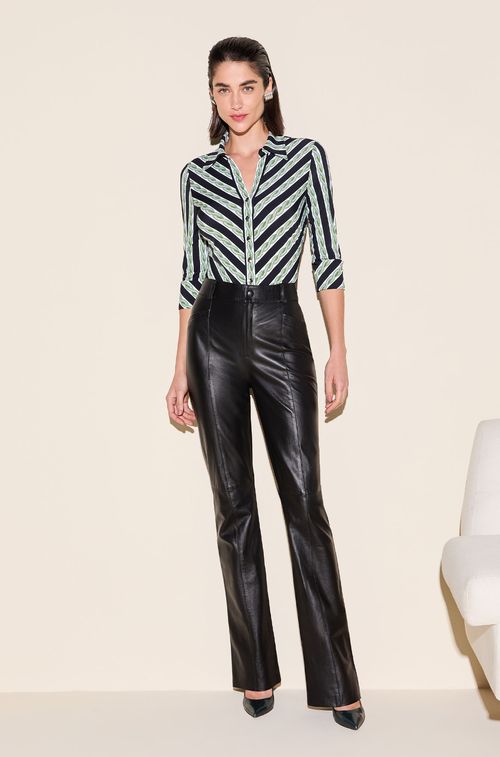 Calça Couro Black Basic