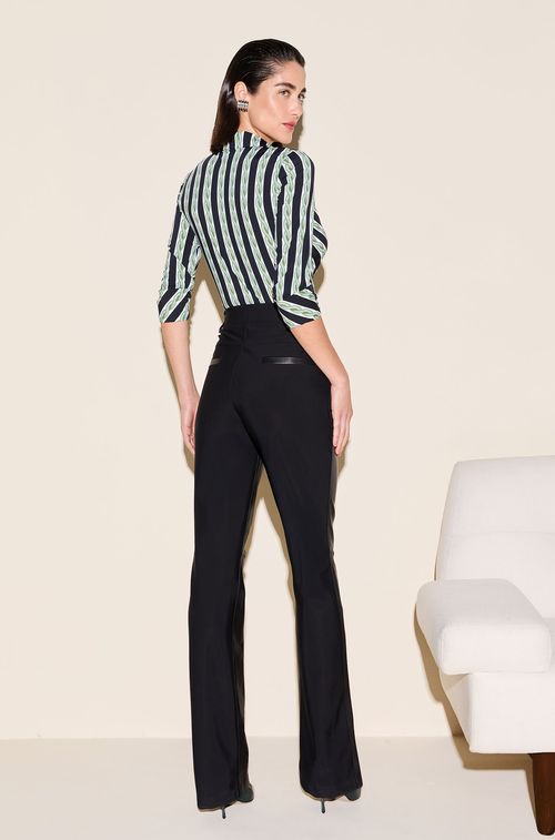 Calça Couro Black Basic