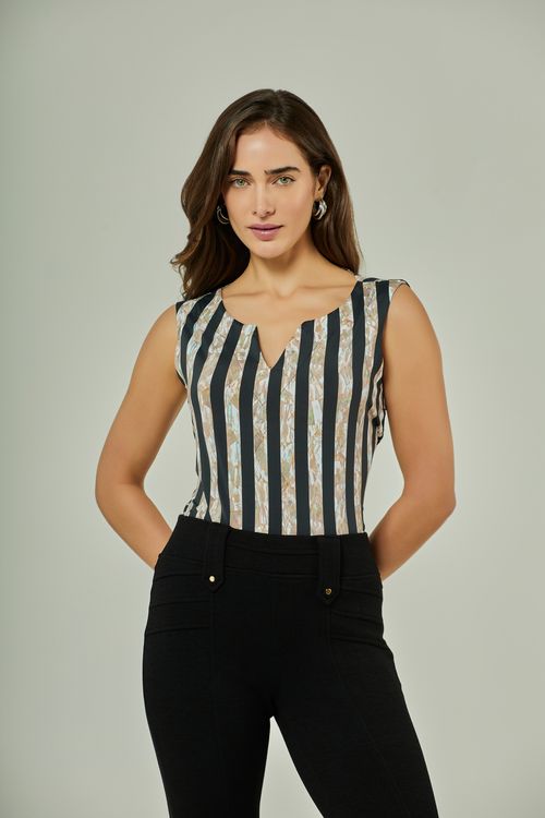 Top Marble Mel com Black