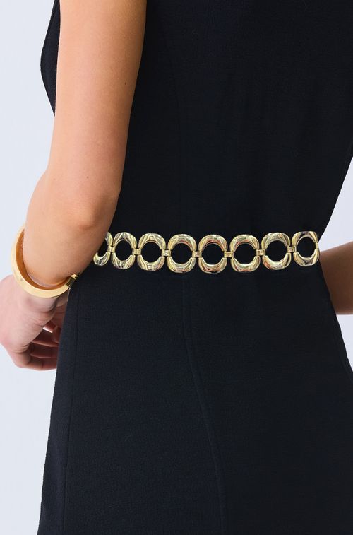 Vestido Paris Black Cinto Gold