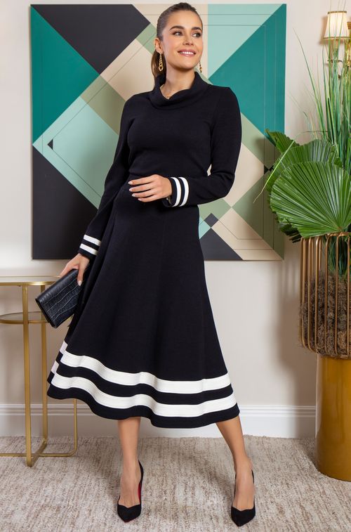 Saia Paris Black Barrado Off