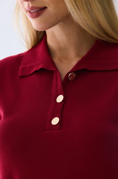 Polo Tricot Cherry