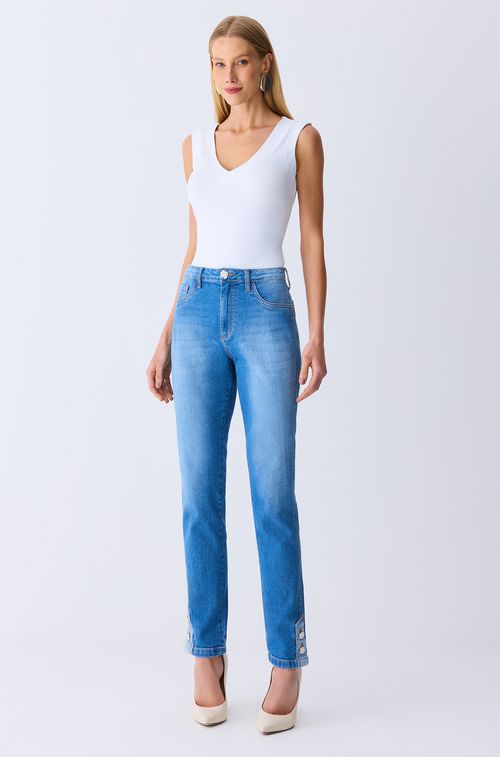 Calça Jeans Light Blue Double