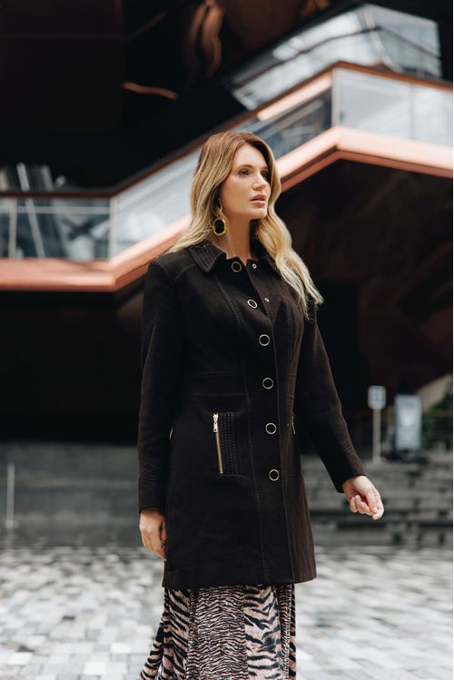 Trench Brown com Gold