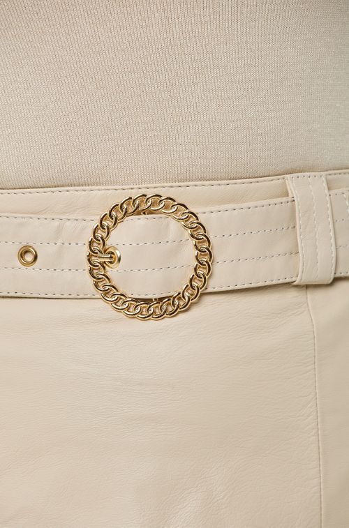 Saia Couro Almond