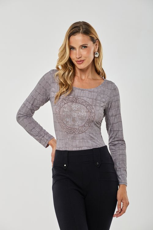 Blusa Basic Turtle Havana