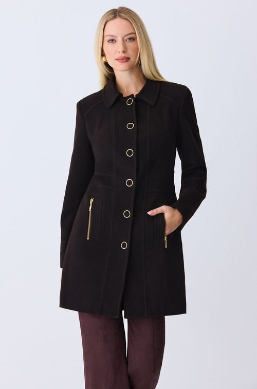 Trench Brown com Gold