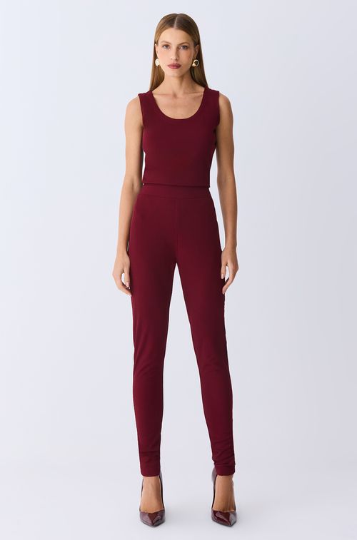 Top Mini Stripe Bordeaux