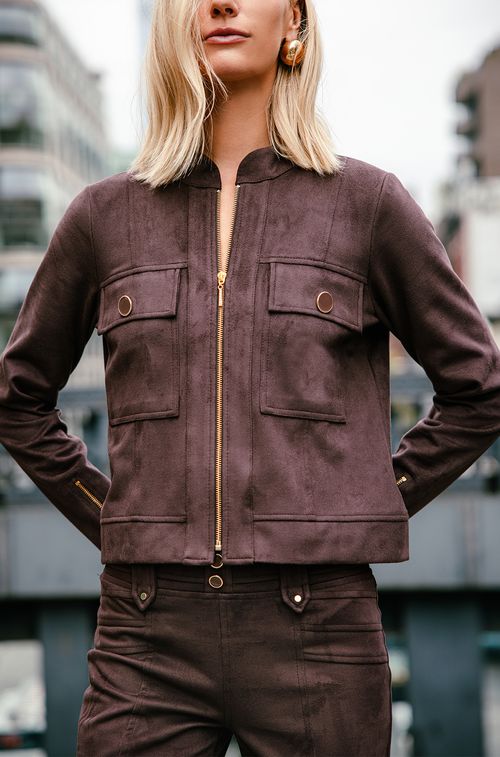 Jaqueta Chamois Brown