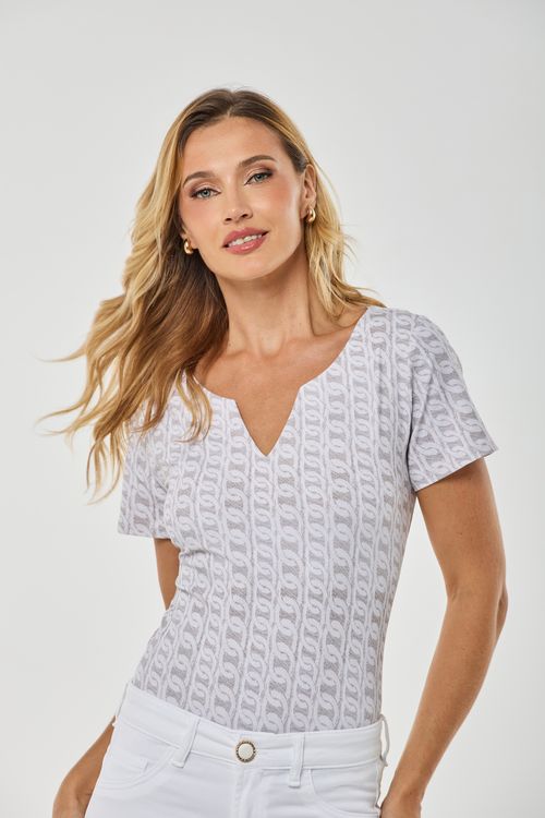 Blusa Derek Liens Almond