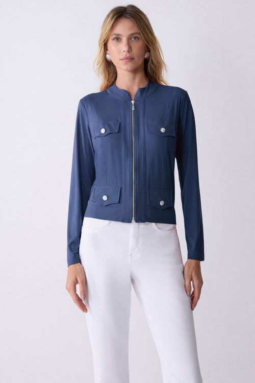 Jaqueta Navy Silver