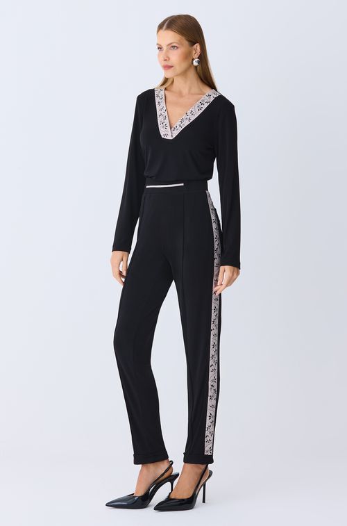 Calça Black Lateral Texture com Swa