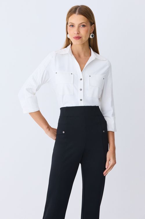 Camisa Chamois Off com Fume