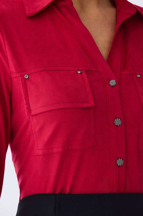 Camisa Chamois Red Kate com Fumê