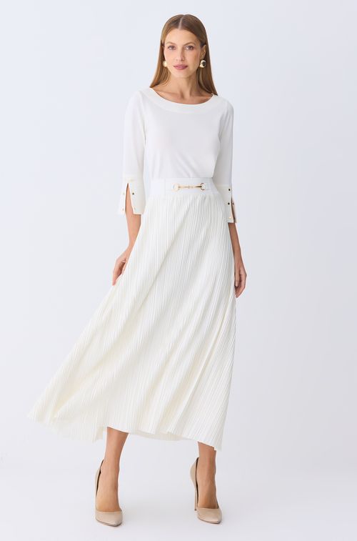 Saia Glow Off Plissada