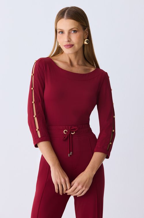 Blusa New Bordeaux