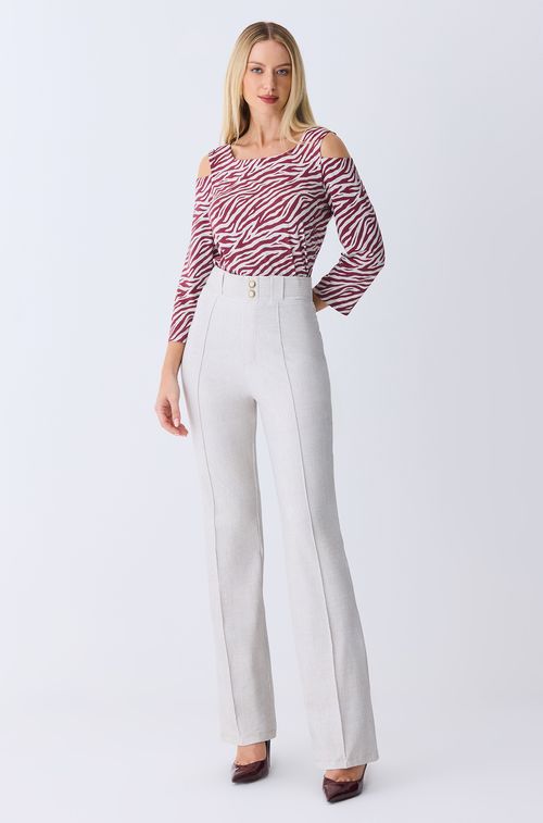 Calça Texture Almond