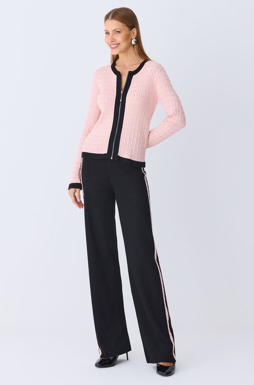 Calça Tricot Black Lateral Rose