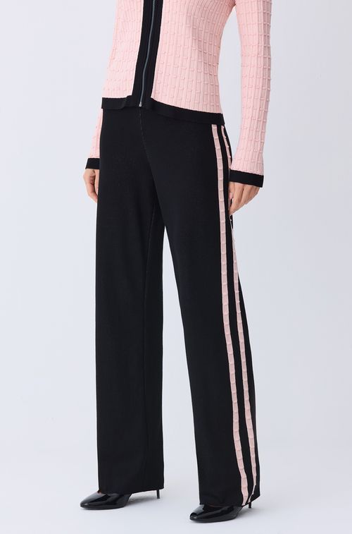 Calça Tricot Black Lateral Rose