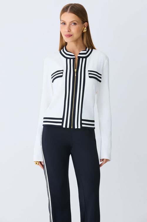 Jaqueta Off Listras Black