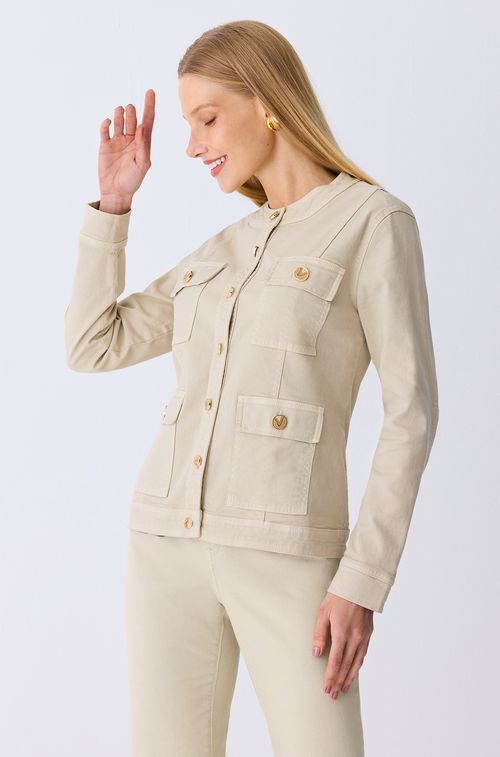 Parka Denim Almond