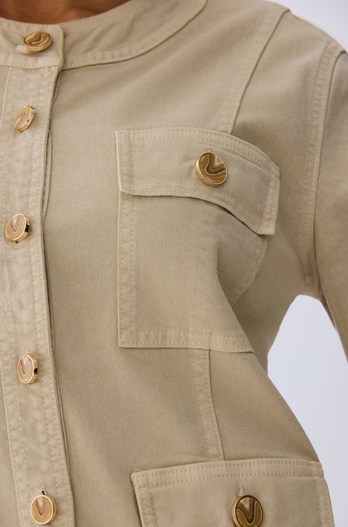 Parka Denim Almond