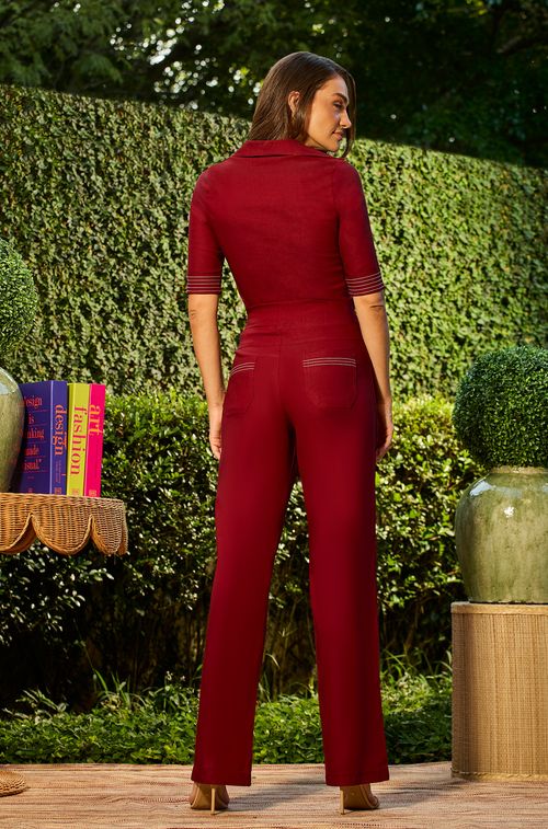 Calça Veneza Bordeaux