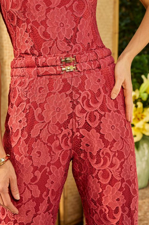 Calça Renda Terracota